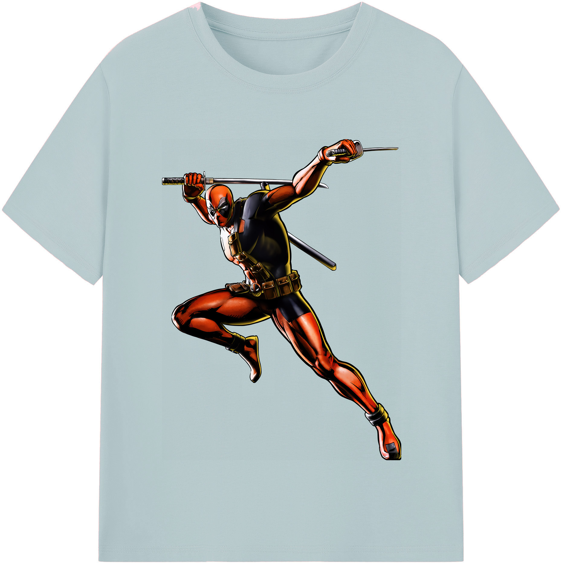 （画像用） Deadpool デッドプール 綿100％半袖Tシャツ（フロントプリント）